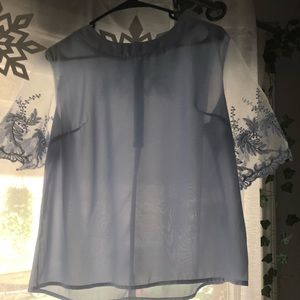 Light blue sheer top 3 for $18 item